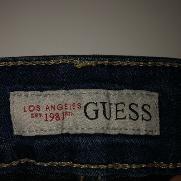 Guess Dark Denim Shorts - Picture 4 of 5